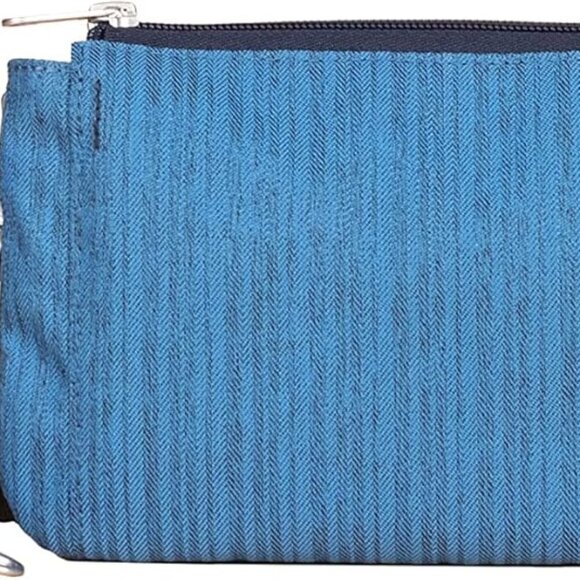 Women's Small Polyester RFID Blocking Crossbody Wristlet Wallet